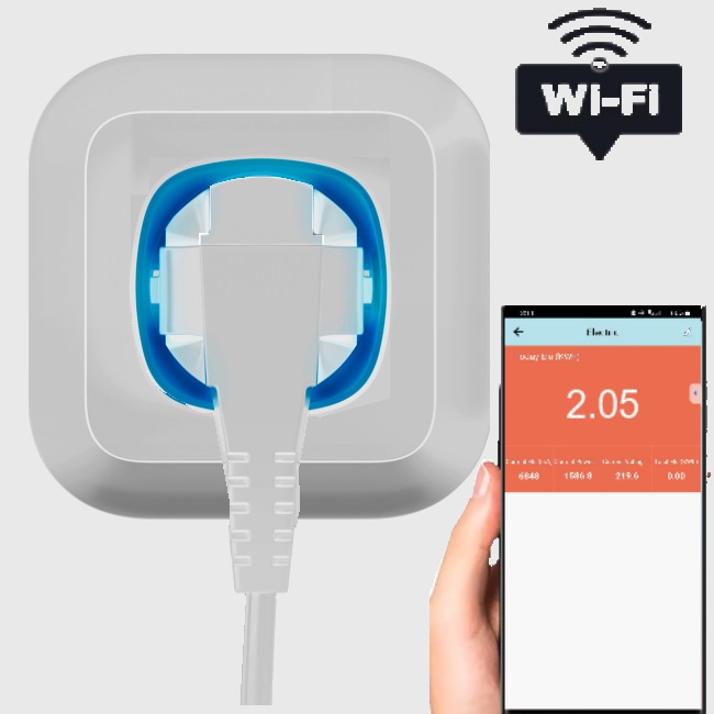 Розумна Wi-Fi розетка з лічильником споживання