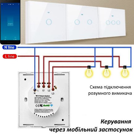 Умный выключатель 3 